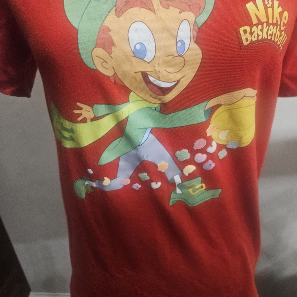 Nike Dry Fit Kyrie Irving 4 Lucky Charms Cereal Sz Sm  St. Patrick's Day T Shirt